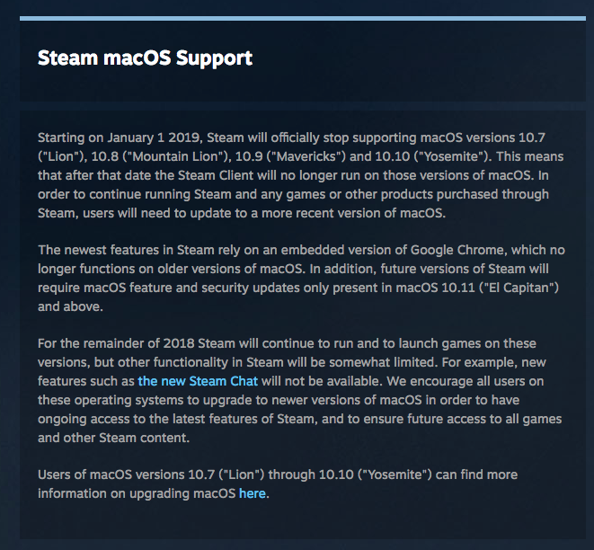 Older Versions Of Steam For Mac